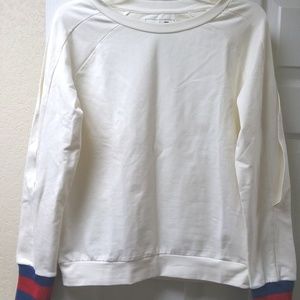 Six/Fifty White top long sleeve with open shouder